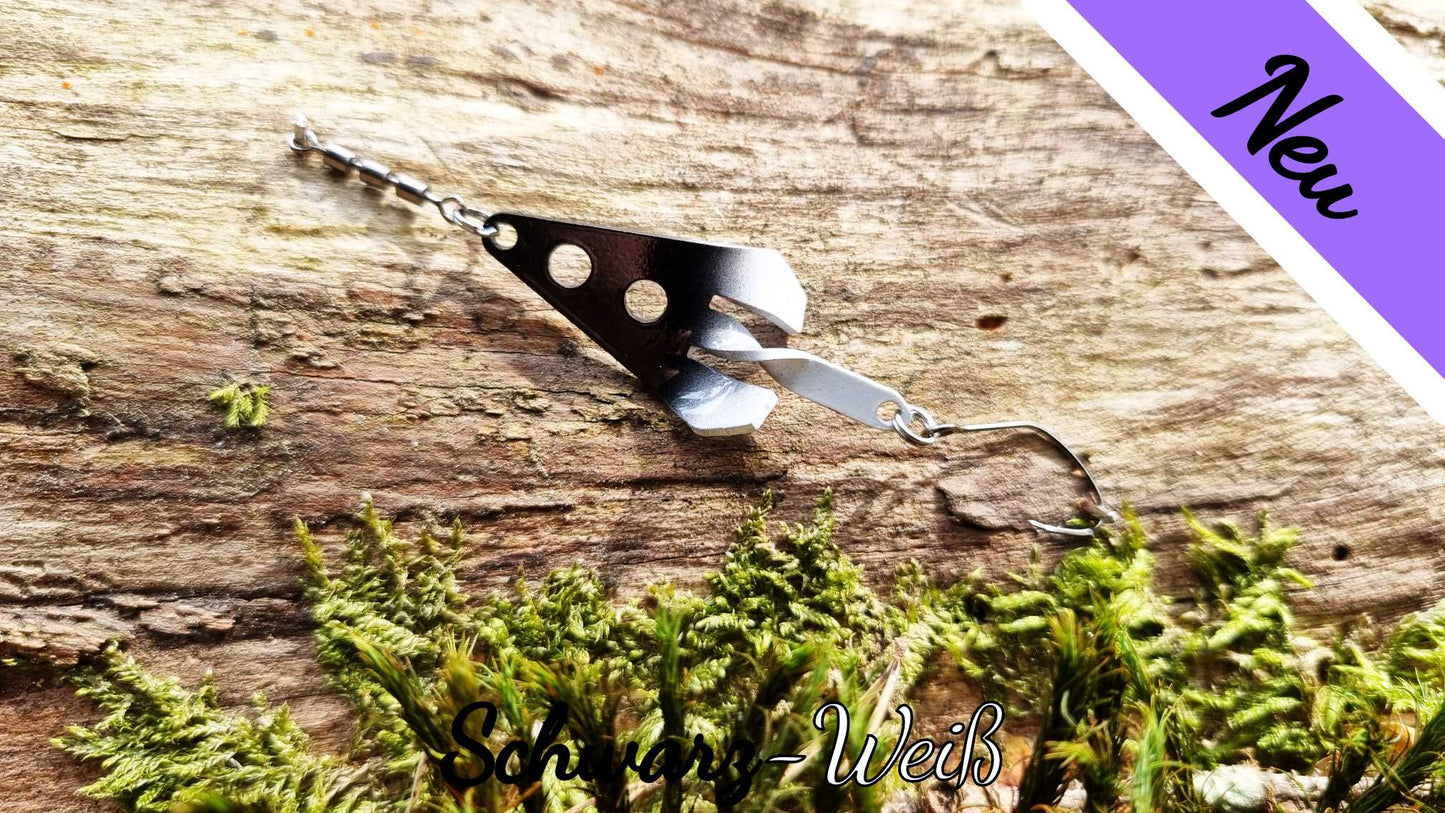 Flügelblinker 4,0 cm Schwarz-Weiß