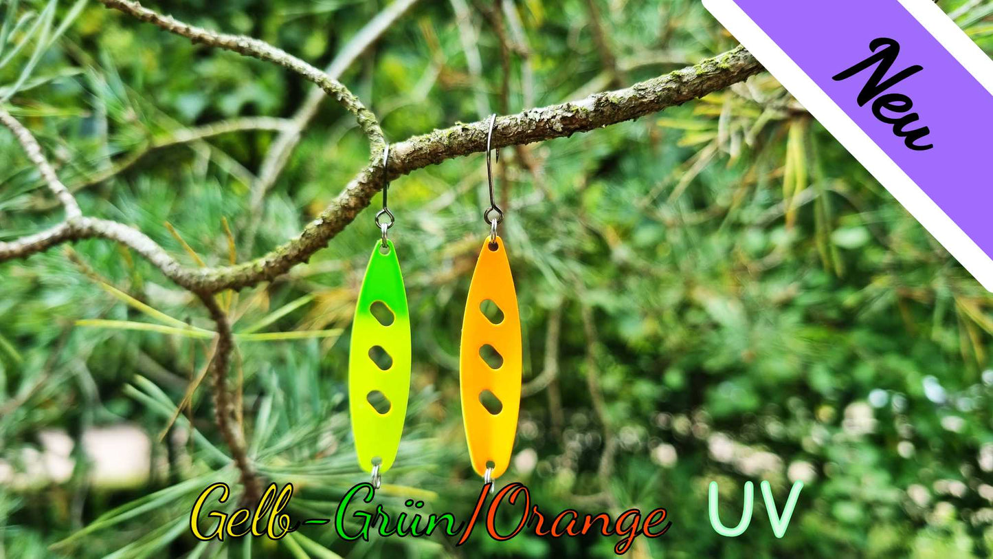 Raindrop 3,0 cm Gelb-Grün/Orange UV