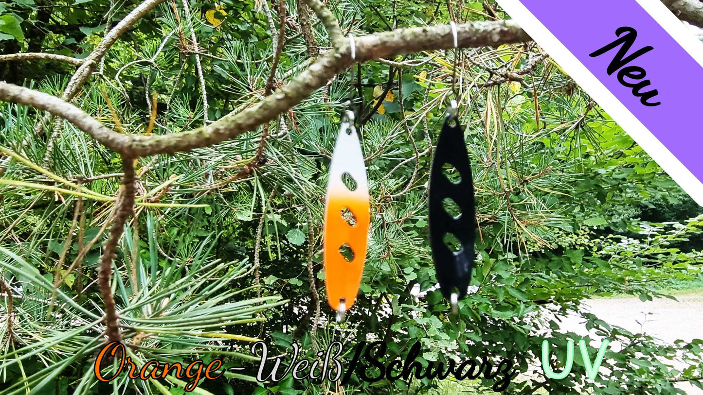 Raindrop 3,0 cm Orange-Weiß/Schwarz UV