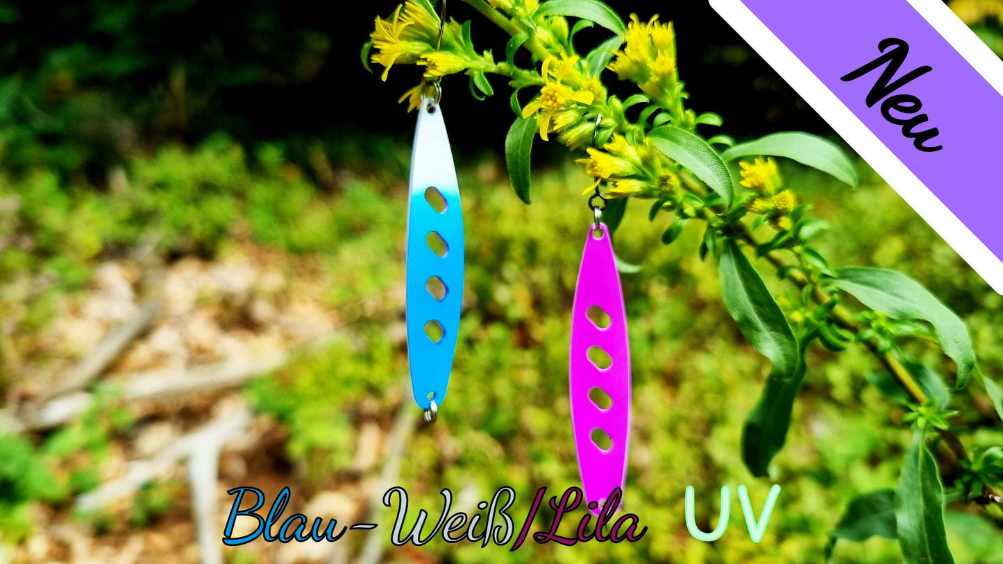 Raindrop 5,0 cm Blau-Weiß/Lila UV