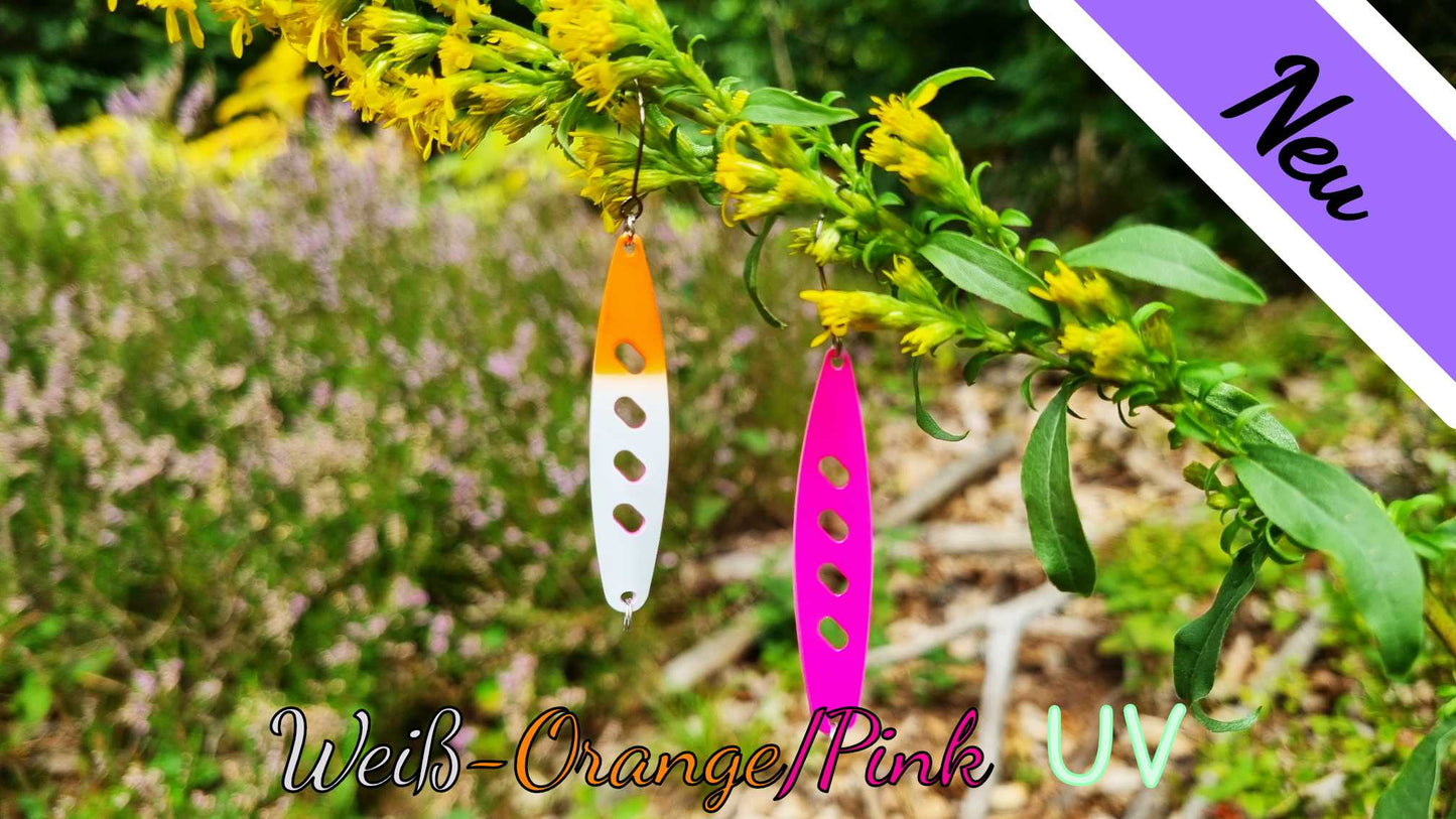 Raindrop 5,0 cm Weiß-Orange/Pink UV