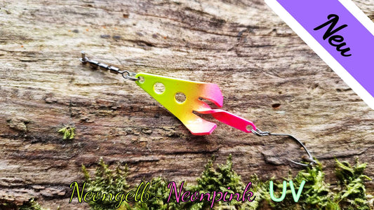 Flügelblinker 4,0 cm Neongelb-Neonpink UV