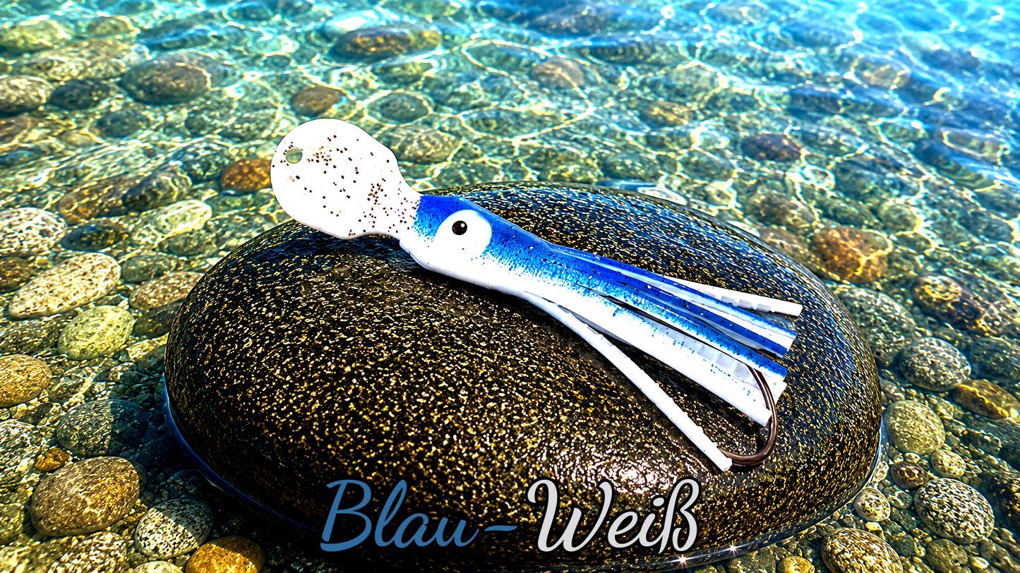 LAFO OGI 4,5 cm (lackiert) - weiß lackiert Blau-Weiß (4g)