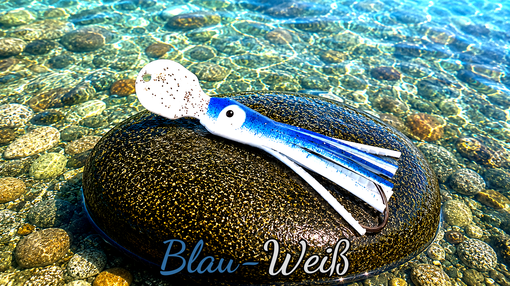 LAFO OGI 4,5 cm (lackiert) - weiß lackiert Blau-Weiß (4g)