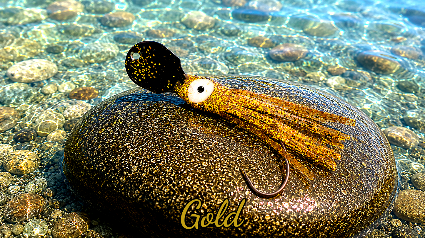 LAFO OGI 4,5 cm (lackiert) - schwarz lackiert Gold (4g)