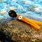 LAFO OGI 4,5 cm (lackiert) - schwarz lackiert Orange (4g)