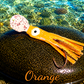 LAFO OGI 4,5 cm (lackiert) - weiß lackiert Orange (4g)