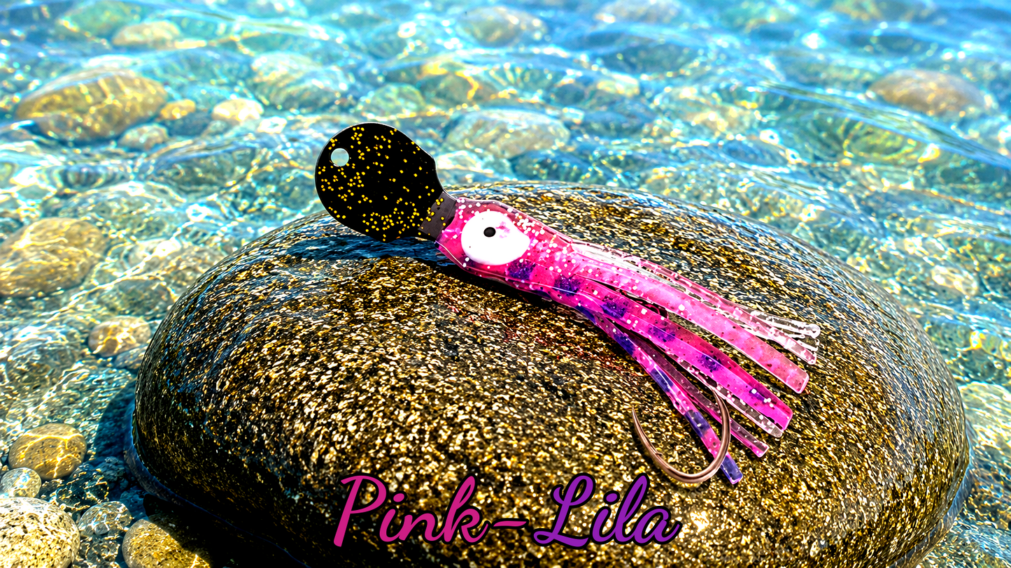 LAFO OGI 4,5 cm (lackiert) - schwarz lackiert Pink-Lila (4g)