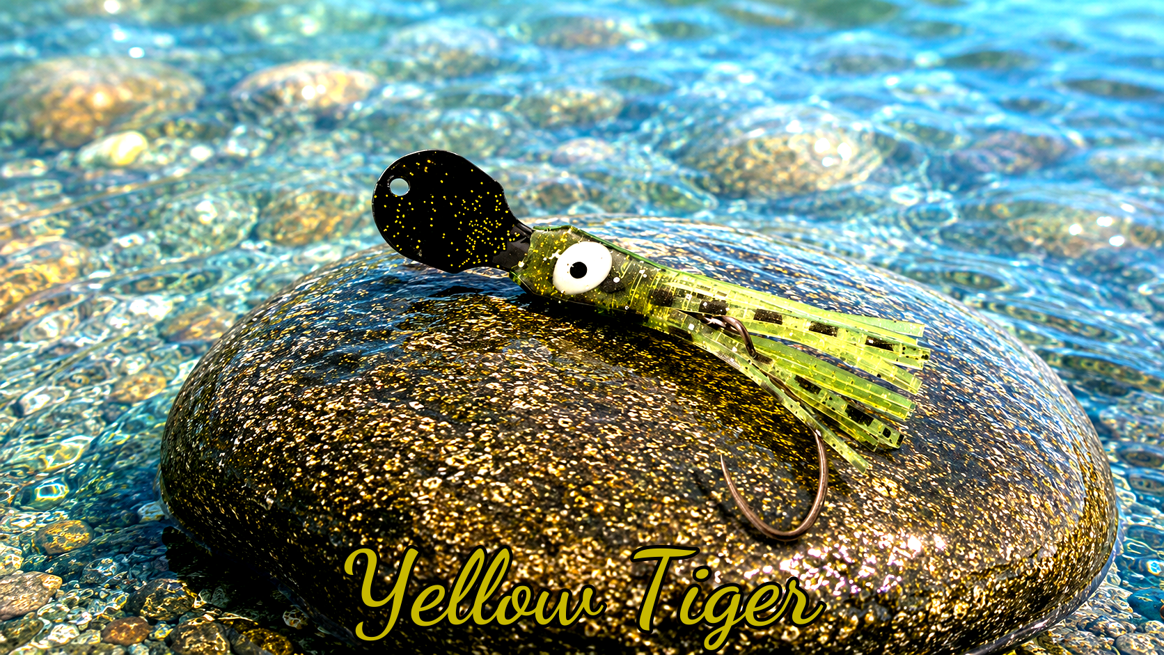 LAFO OGI 4,5 cm (lackiert) - schwarz lackiert Yellow Tiger (4g)