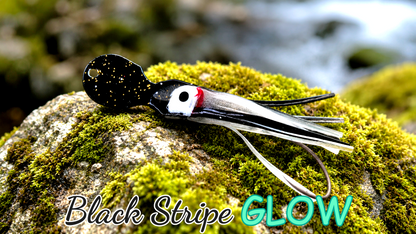 LAFO OGI 4,5 cm (5,3 g + 6,5 g) (lackiert) - schwarz lackiert Black Stripe GLOW