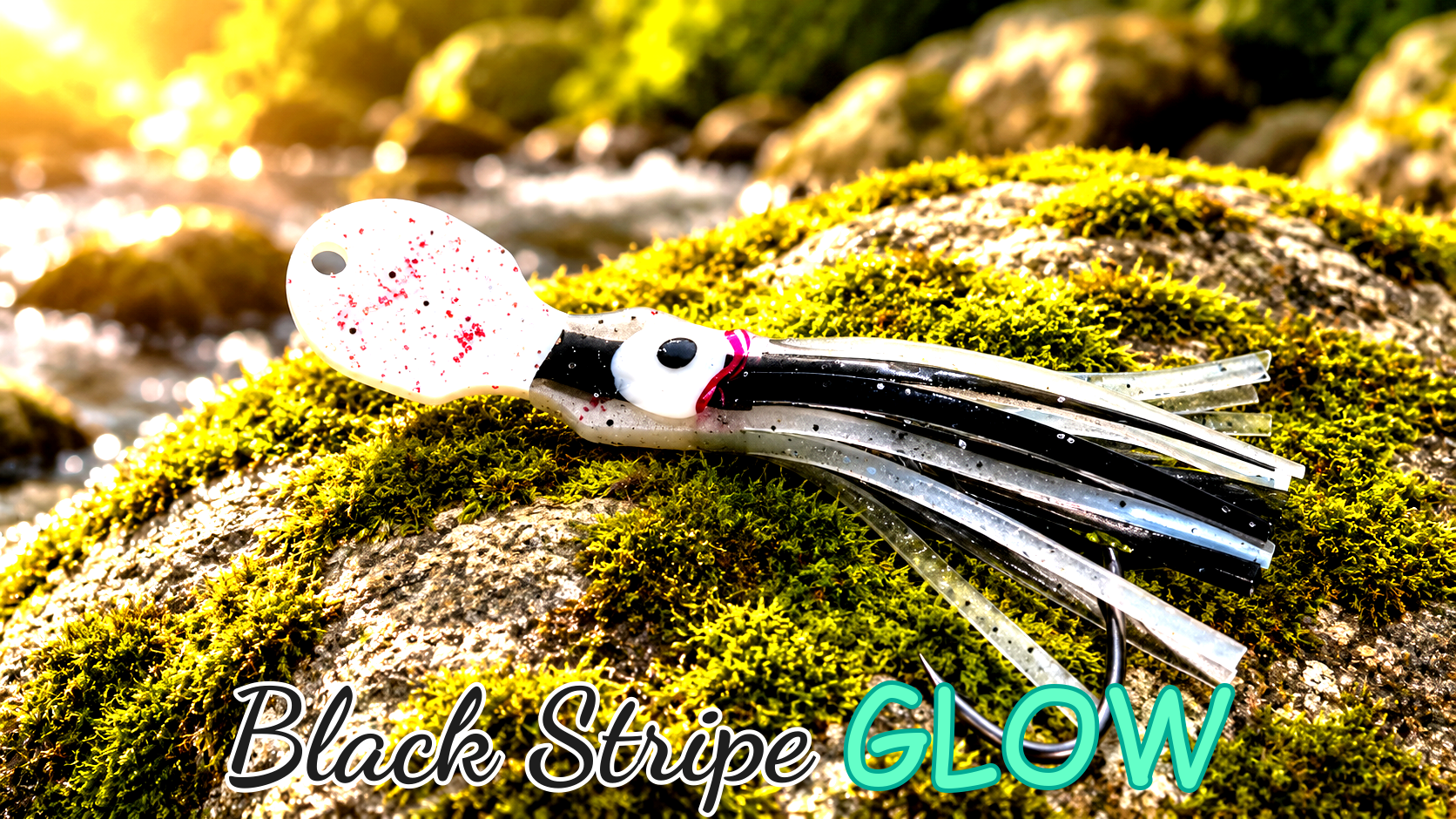 LAFO OGI 4,5 cm (5,3 g + 6,5 g) (lackiert) - weiß lackiert Black Stripe GLOW