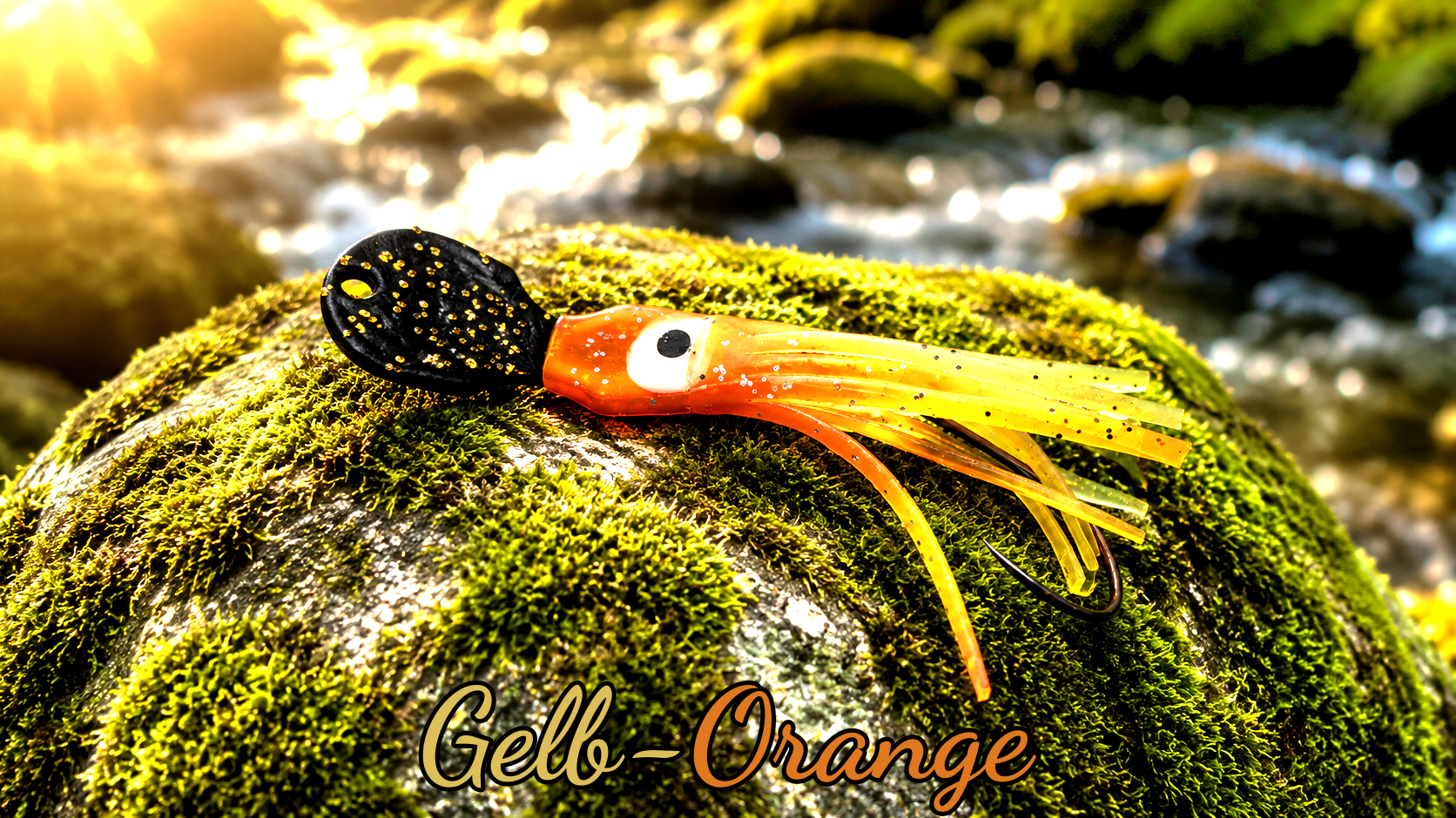 LAFO OGI 4,5 cm (5,3 g + 6,5 g) (lackiert) - schwarz lackiert Gelb-Orange