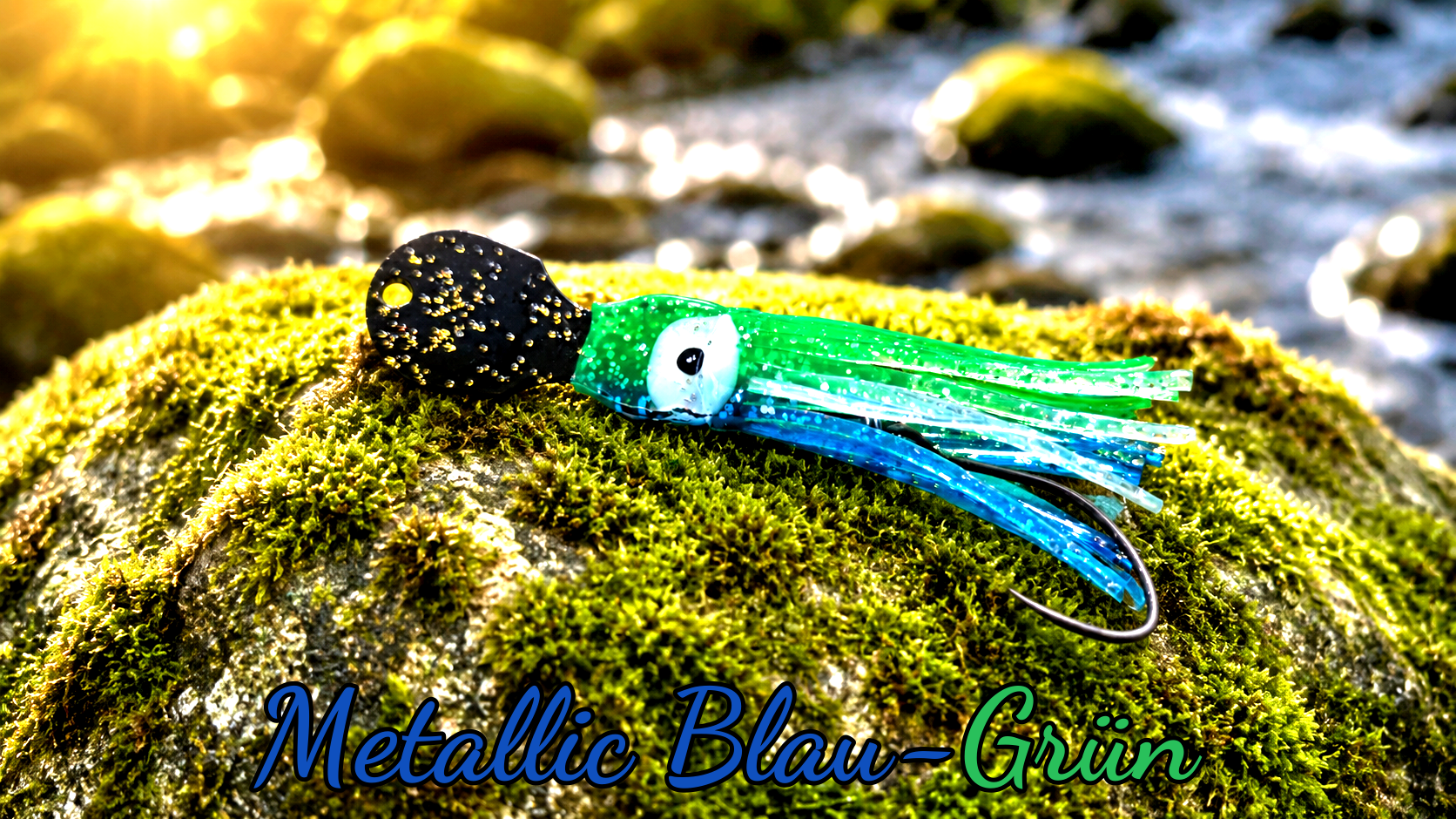 LAFO OGI 4,5 cm (5,3 g + 6,5 g) (lackiert) - schwarz lackiert Metallic Blau-Grün