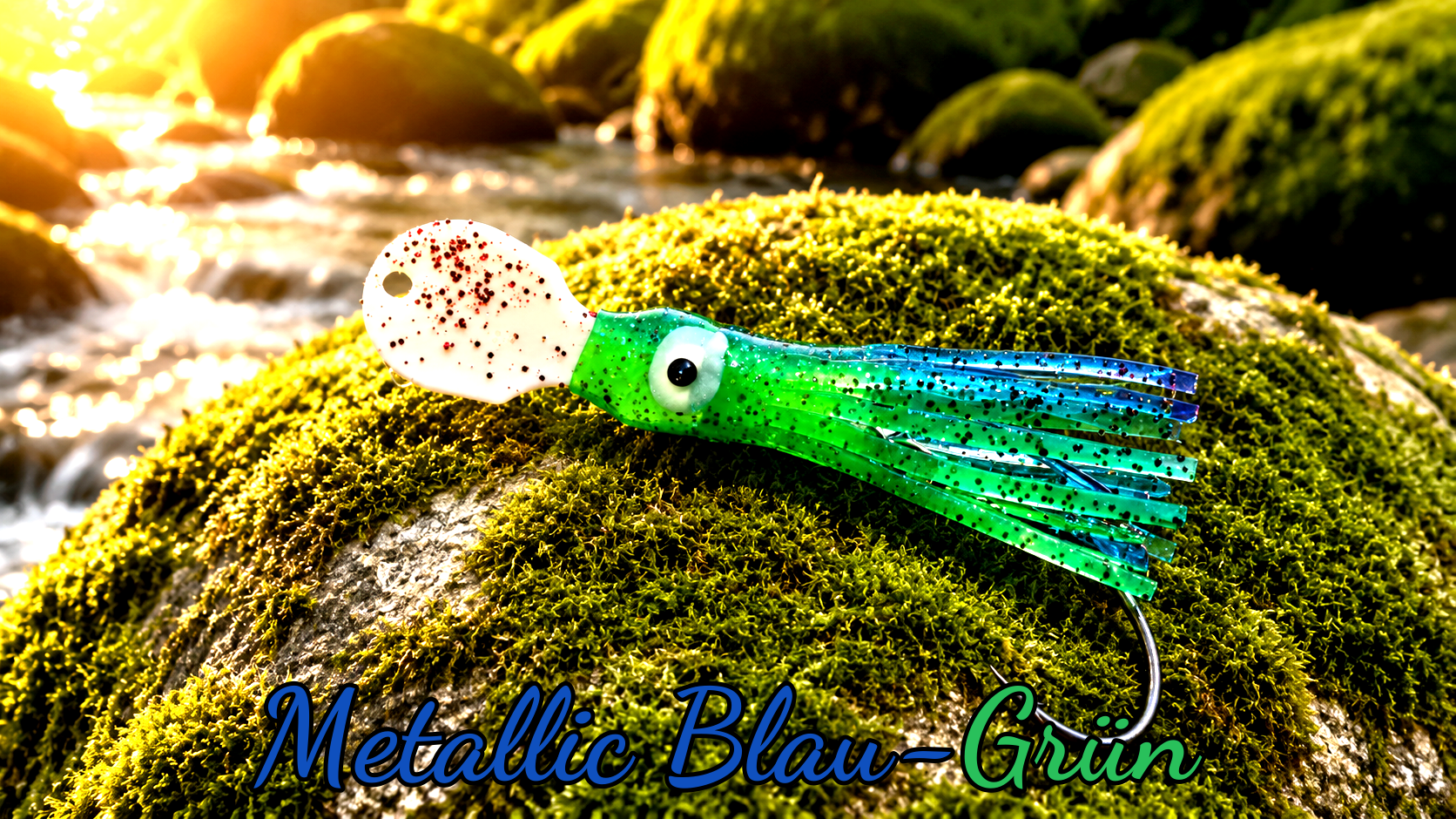 LAFO OGI 4,5 cm (5,3 g + 6,5 g) (lackiert) - weiß lackiert Metallic Blau-Grün