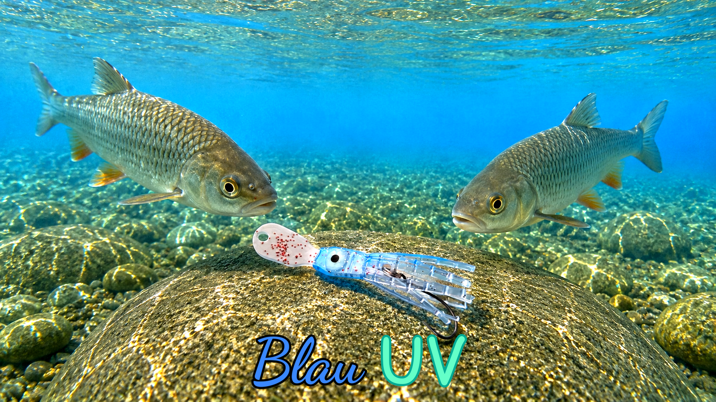 OGI 3,5 cm (lackiert) - weiß lackiert Blau UV