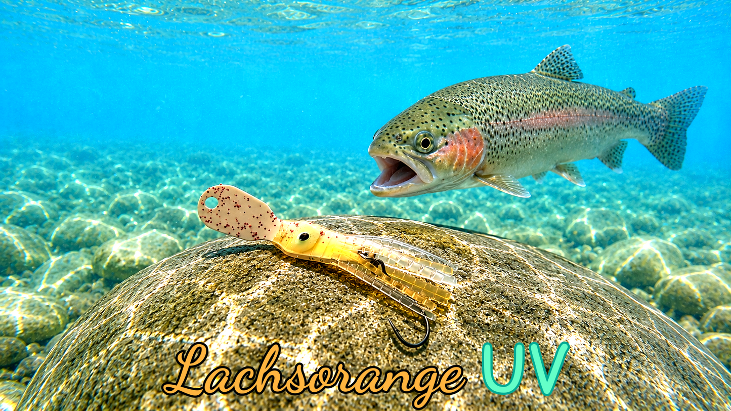 OGI 3,5 cm (lackiert) - weiß lackiert Lachsorange UV