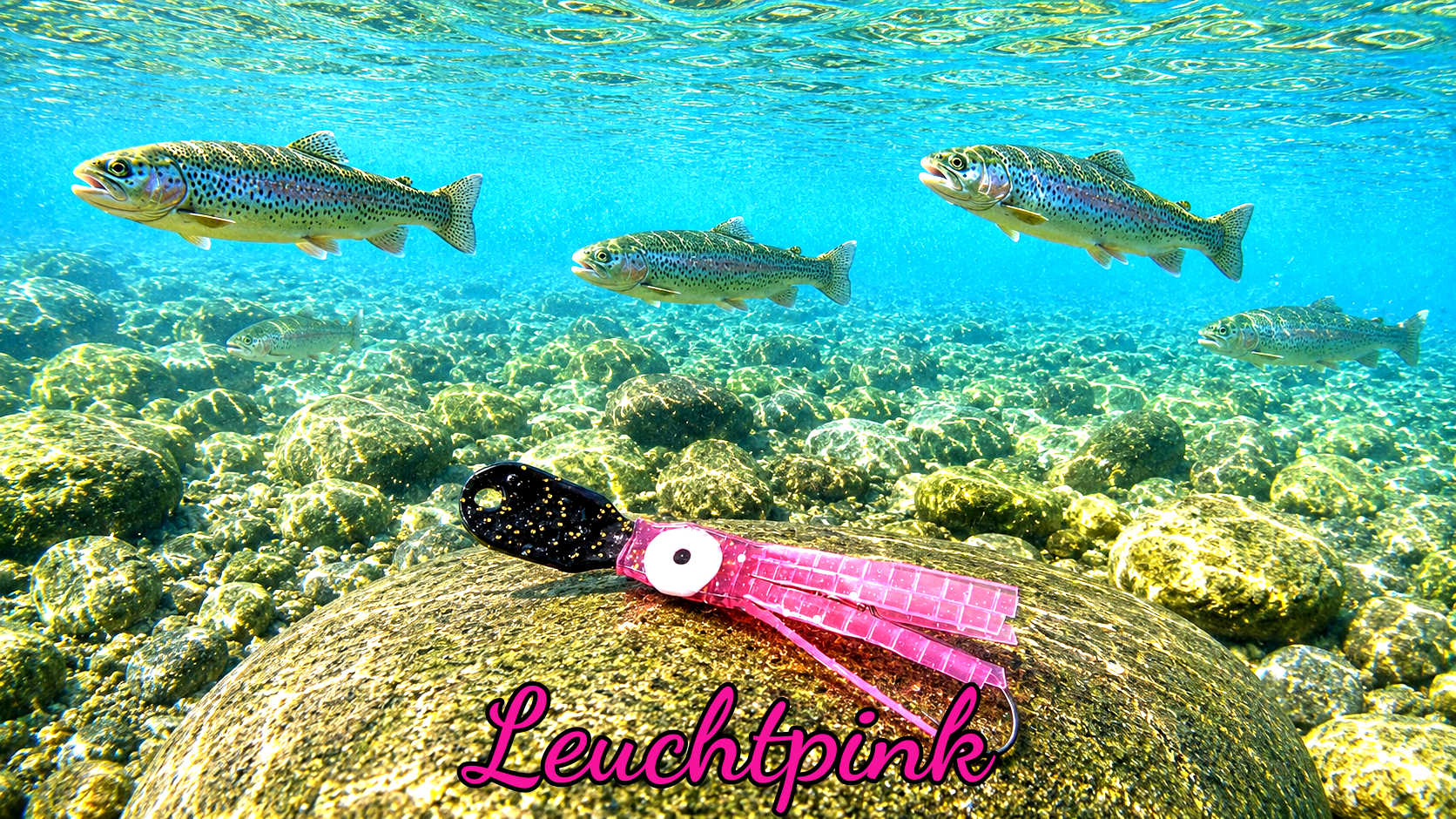 OGI 3,5 cm (lackiert) - schwarz lackiert Leuchtpink