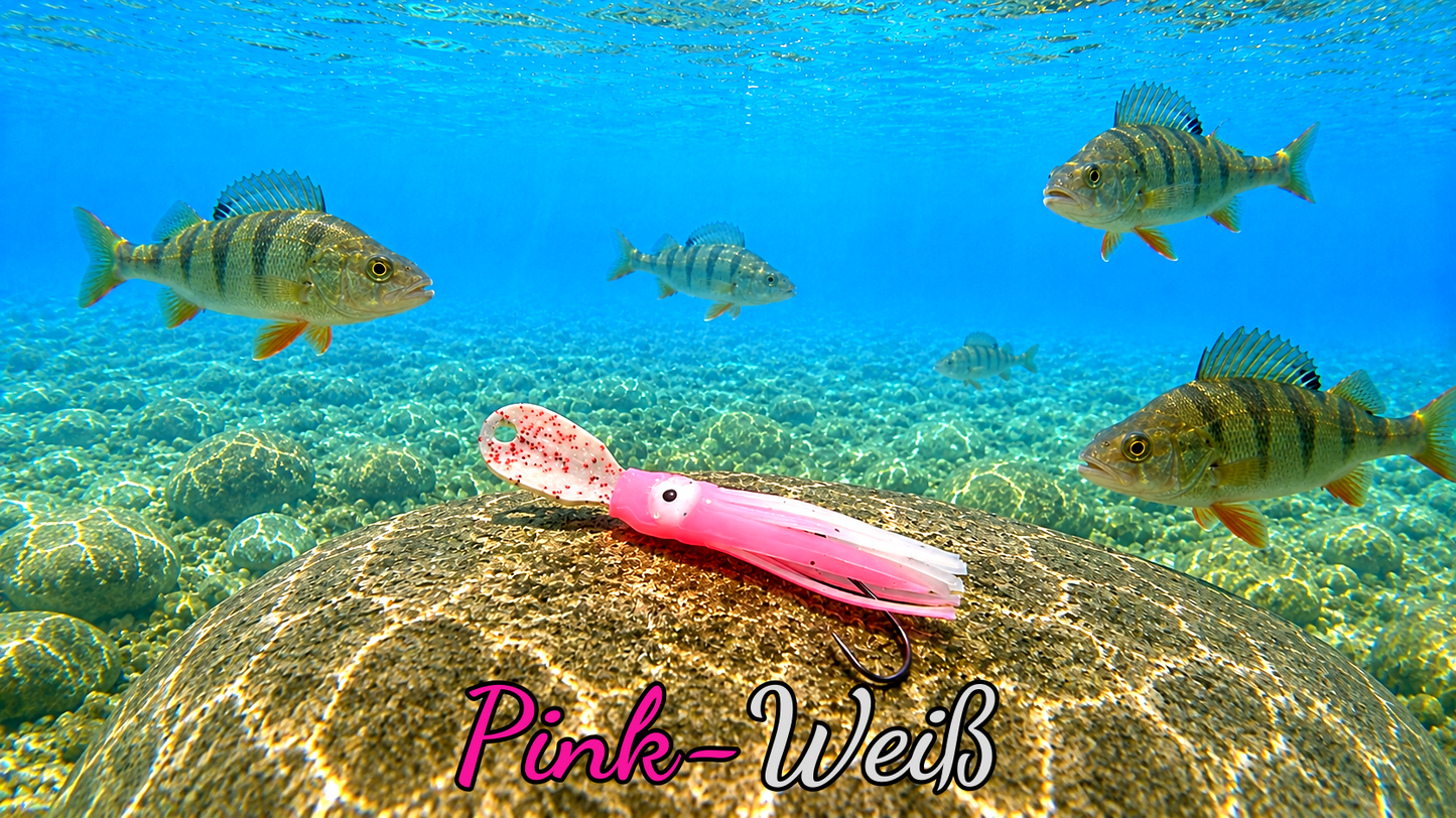 OGI 3,5 cm (lackiert) - weiß lackiert Pink-Weiß