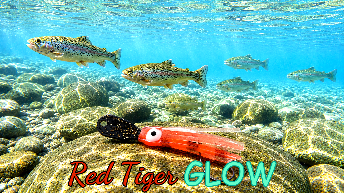 OGI 3,5 cm (lackiert) - schwarz lackiert Red Tiger GLOW