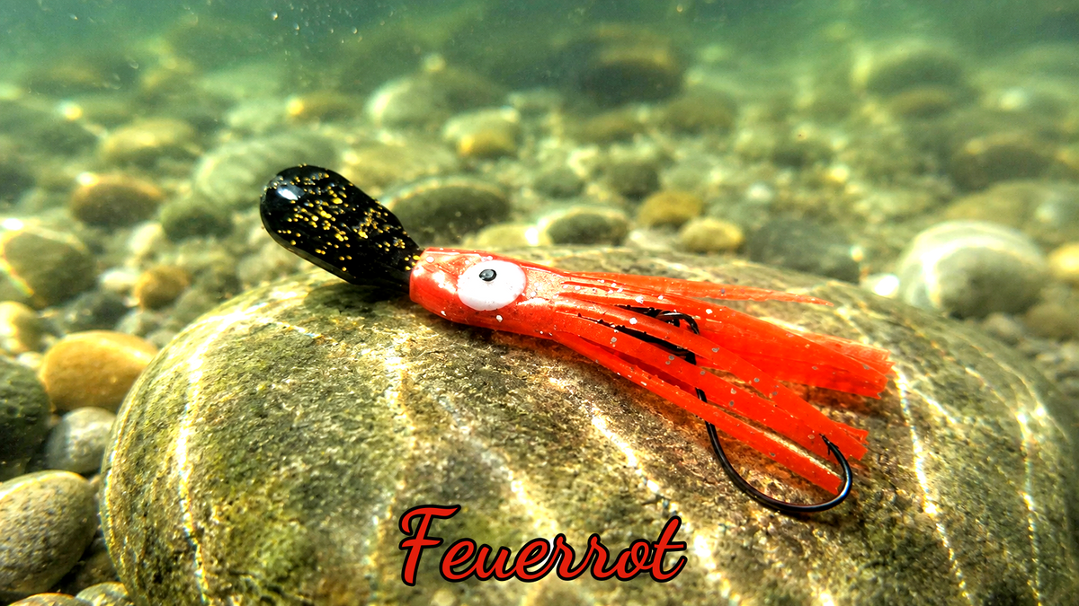 OGI 4,5 cm (lackiert) - schwarz lackiert Feuerrot
