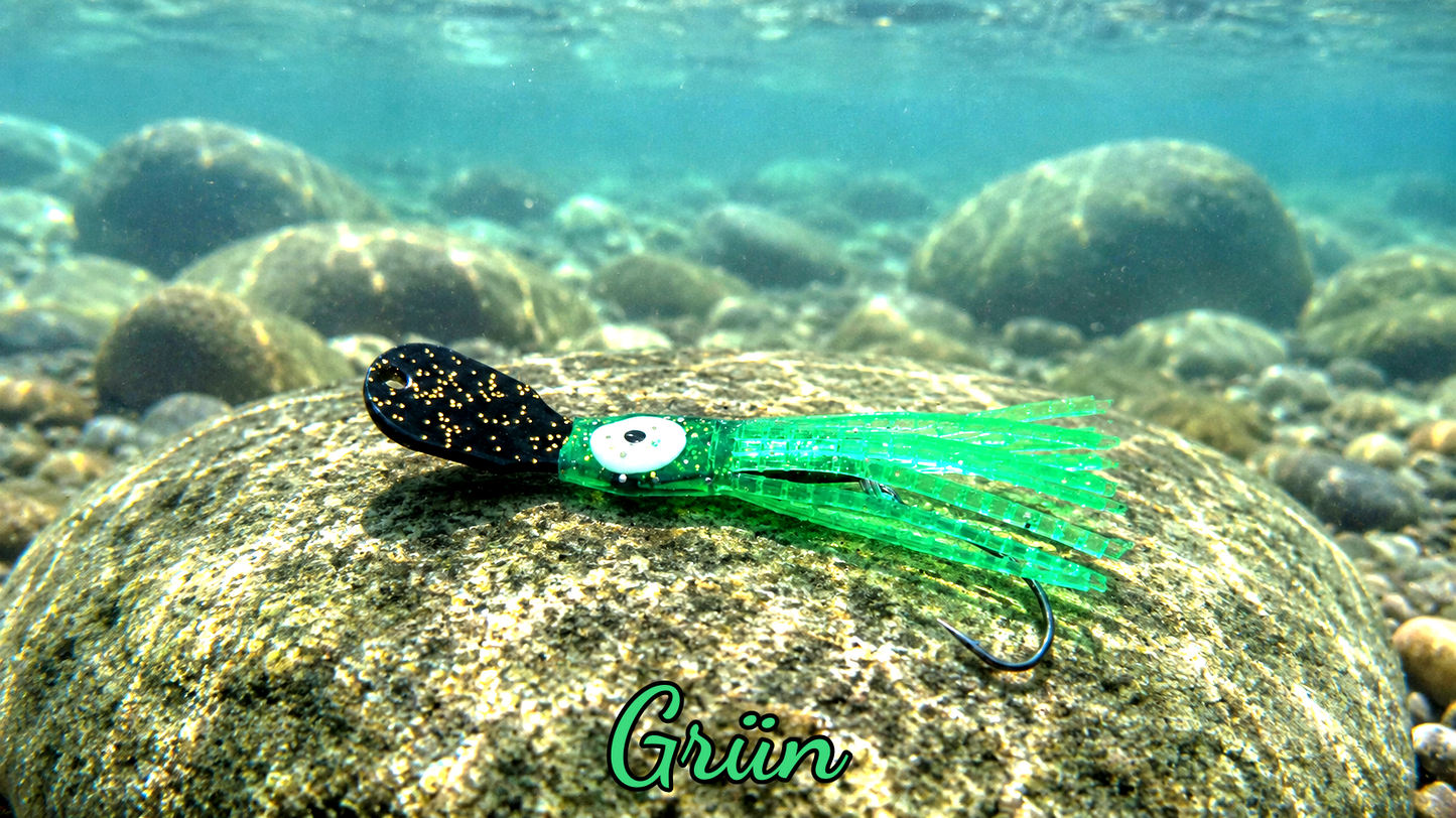 OGI 4,5 cm (lackiert) - schwarz lackiert Grün