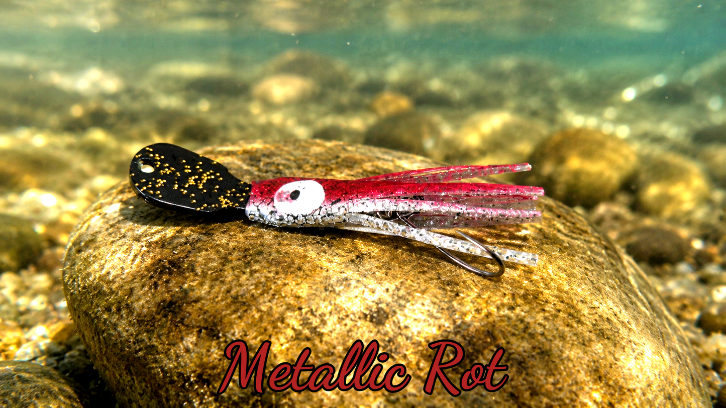 OGI 4,5 cm (lackiert) - schwarz lackiert Metallic Rot