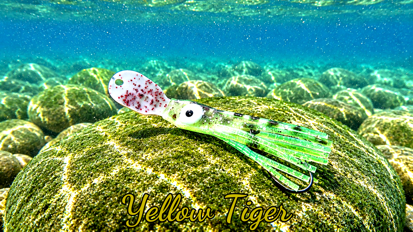 OGI 4,5 cm (lackiert) - weiß lackiert Yellow Tiger