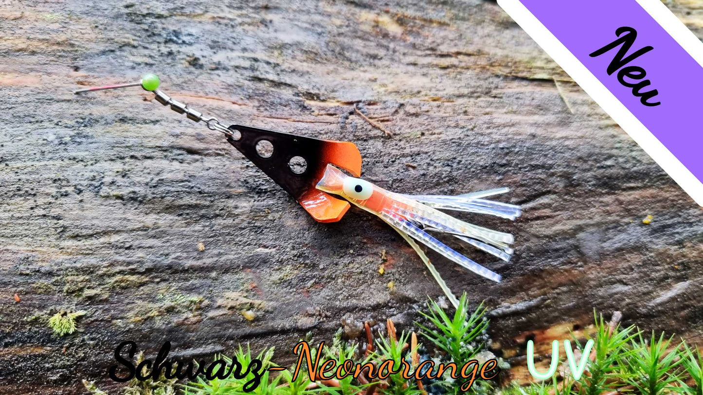 Schwarz-Neonorange UV