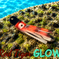 Oktopus Leaf 3,6 cm (lackiert) - schwarz lackiert Red Tiger GLOW