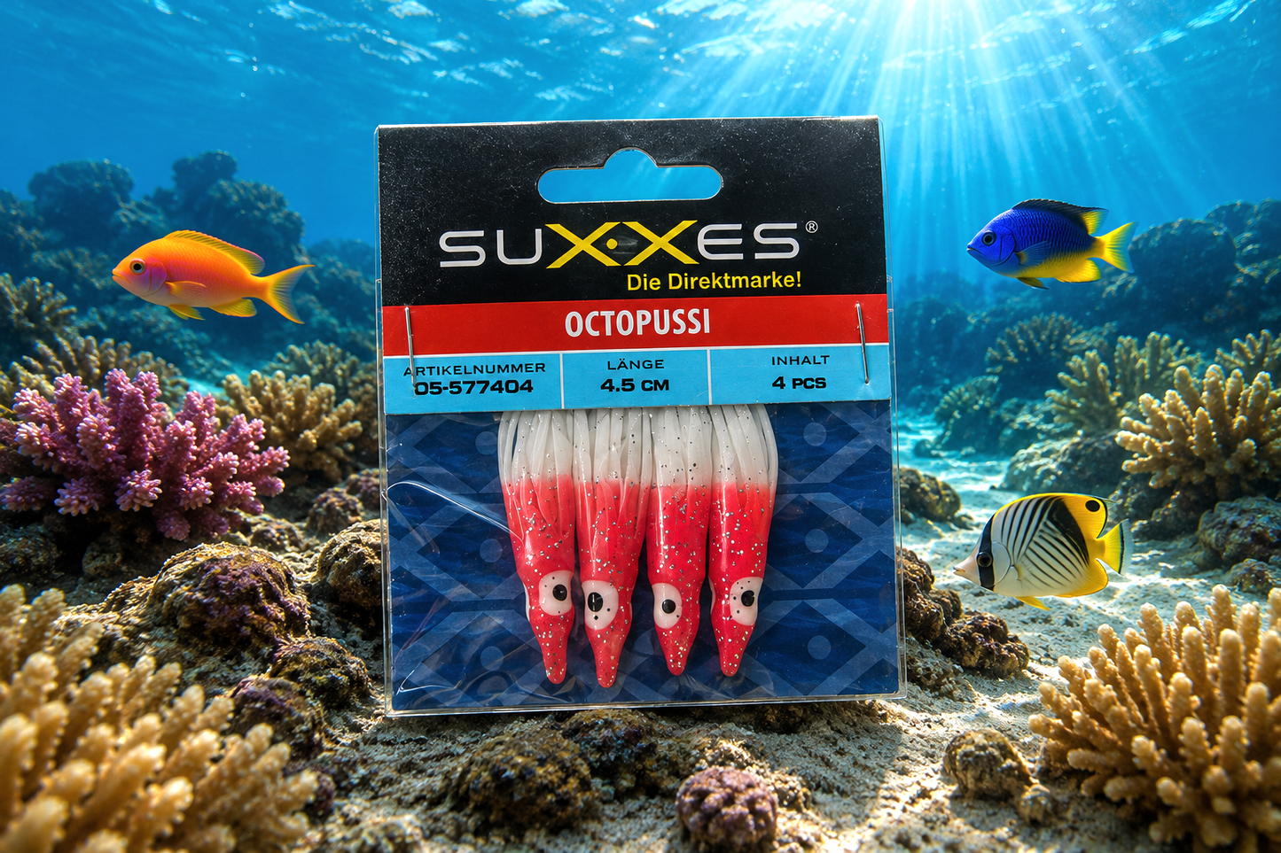 Original Suxxes Oktopussi 4,5cm Rot-Weiß