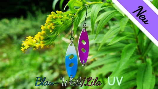 Raindrop 3,0 cm Blau-Weiß/Lila UV