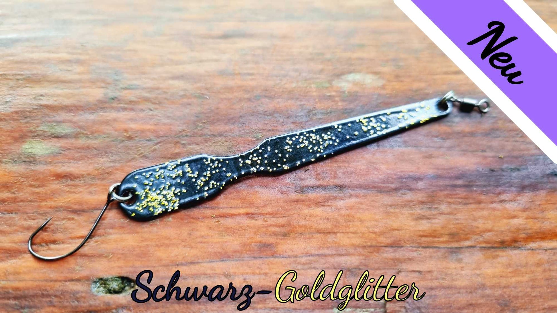 schwarz-goldglitter